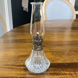 Elegant Glass Oil Lamp